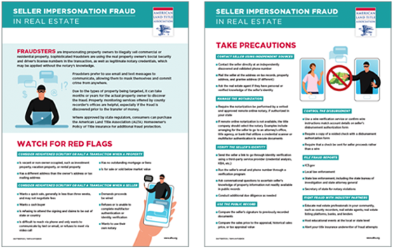 Seller Impersonation Fraud in Real Estate